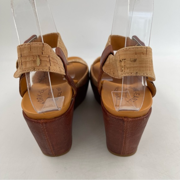 NEW! Kork Ease Women’s Keirn Cork & Leather Platform Wedge Sandals - Size 6 M - Picture 4 of 11